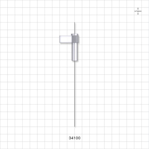 OneShot™ Inova Style Single-Use Filling Needle, 8 mm Hub, Non-Barbed - 0.5 mm Needle ID; Fits 1/50 inch ID Tubing (0.020 inch, 0.51 mm) - 34100