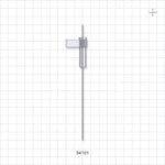 OneShot™ Inova Style Single-Use Filling Needle, 8 mm Hub, Non-Barbed - 0.8 mm Needle ID; Fits 1/32 inch ID Tubing (0.031 inch, 0.79 mm) - 34101