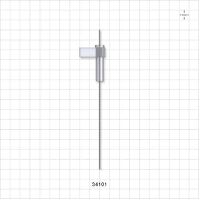 OneShot™ Inova Style Single-Use Filling Needle, 8 mm Hub, Non-Barbed - 0.8 mm Needle ID; Fits 1/32 inch ID Tubing (0.031 inch, 0.79 mm) - 34101