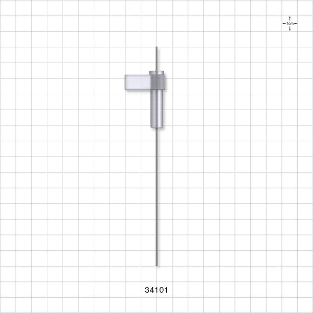 OneShot™ Inova Style Single-Use Filling Needle, 8 mm Hub, Non-Barbed - 0.8 mm Needle ID; Fits 1/32 inch ID Tubing (0.031 inch, 0.79 mm) - 34101