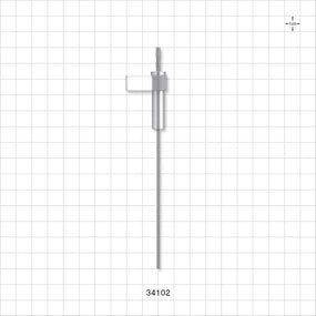 OneShot™ Inova Style Single-Use Filling Needle, 8 mm Hub, Barbed - 1.5 mm Needle ID; Fits 1/16 inch ID Tubing (0.063 inch, 1.59 mm) - 34102