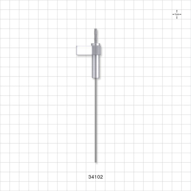 OneShot™ Inova Style Single-Use Filling Needle, 8 mm Hub, Barbed - 1.5 mm Needle ID; Fits 1/16 inch ID Tubing (0.063 inch, 1.59 mm) - 34102