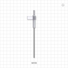 OneShot™ Inova Style Single-Use Filling Needle, 8 mm Hub, Barbed - 2.5 mm Needle ID; Fits 1/8 inch ID Tubing (0.125 inch, 3.18 mm) - 34103