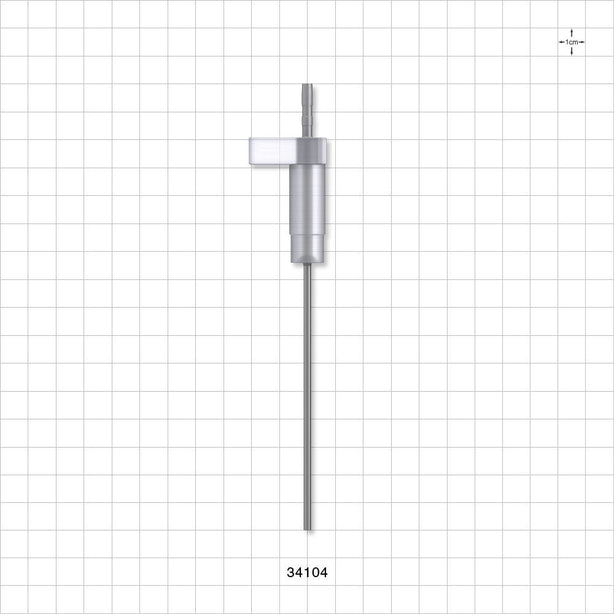 OneShot™ Inova Style Single-Use Filling Needle, 13 mm Hub, Barbed - 2.1 mm Needle ID; Fits 1/8 inch ID Tubing (0.125 inch, 3.18 mm) - 34104