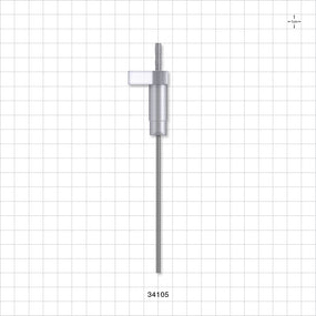 OneShot™ Inova Style Single-Use Filling Needle, 13 mm Hub, Barbed - 2.5 mm Needle ID; Fits 1/8 inch ID Tubing (0.125 inch, 3.18 mm) - 34105