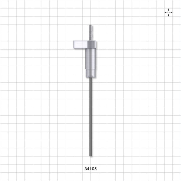 OneShot™ Inova Style Single-Use Filling Needle, 13 mm Hub, Barbed - 2.5 mm Needle ID; Fits 1/8 inch ID Tubing (0.125 inch, 3.18 mm) - 34105
