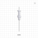 OneShot™ IMA Style Single-Use Filling Needle, Non-Barbed - 0.8 mm Needle ID; Fits 1/32 inch ID Tubing (0.031 inch, 0.79 mm) - 34300