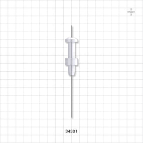 OneShot™ IMA Style Single-Use Filling Needle, Non-Barbed - 1 mm Needle ID; Fits 3/64 inch ID Tubing (0.047 inch, 1.19 mm) - 34301