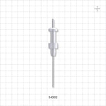 OneShot™ IMA Style Single-Use Filling Needle, Barbed - 1.5 mm Needle ID; Fits 1/16 inch ID Tubing (0.063 inch, 1.59 mm) - 34302