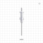 OneShot™ IMA Style Single-Use Filling Needle, Barbed - 2.1 mm Needle ID; Fits 1/8 inch ID Tubing (0.125 inch, 3.18 mm) - 34303