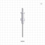 OneShot™ IMA Style Single-Use Filling Needle, Barbed - 3 mm Needle ID; Fits 1/8 inch ID Tubing (0.125 inch, 3.18 mm) - 34304