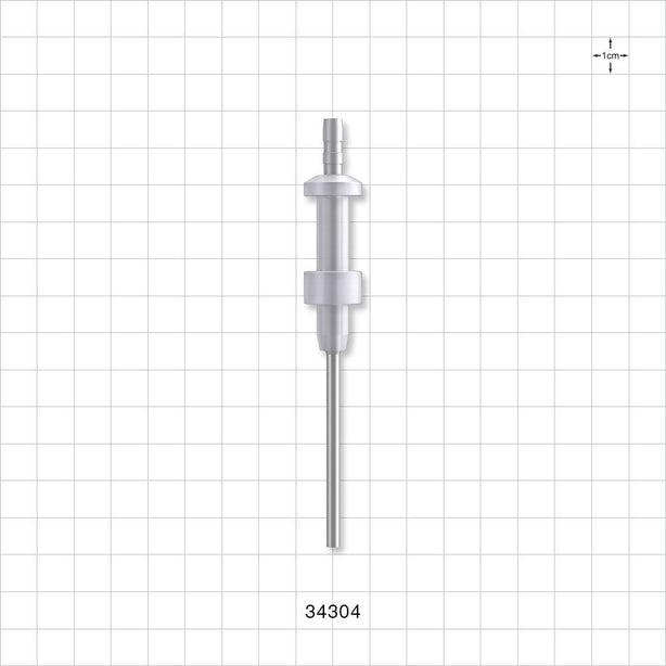 OneShot™ IMA Style Single-Use Filling Needle, Barbed - 3 mm Needle ID; Fits 1/8 inch ID Tubing (0.125 inch, 3.18 mm) - 34304