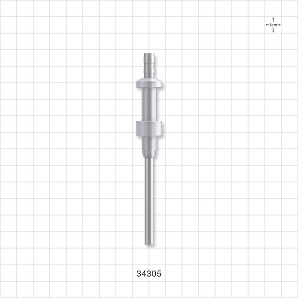 OneShot™ IMA Style Single-Use Filling Needle, Barbed - 4 mm Needle ID; Fits 3/16 inch ID Tubing (0.188 inch, 4.76 mm) - 34305