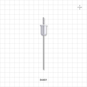 OneShot™ Bausch and Ströbel Style Single-Use Filling Needle, Barbed - 1.6 mm Needle ID; Fits 1/16 inch ID Tubing (0.063 inch, 1.59 mm) - 34401