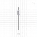 OneShot™ Bausch and Ströbel Style Single-Use Filling Needle, Barbed - 2.5 mm Needle ID; Fits 1/8 inch ID Tubing (0.125 inch, 3.18 mm) - 34402