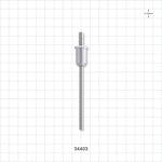 OneShot™ Bausch and Ströbel Style Single-Use Filling Needle, Barbed - 3.2 mm Needle ID; Fits 1/8 inch ID Tubing (0.125 inch, 3.18 mm) - 34403