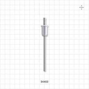 OneShot™ Bausch and Ströbel Style Single-Use Filling Needle, Barbed - 3.2 mm Needle ID; Fits 1/8 inch ID Tubing (0.125 inch, 3.18 mm) - 34403