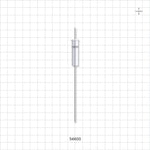OneShot™ Cytiva Style Single-Use Filling Needle, Non-Barbed - 1 mm Needle ID; Fits 3/64 inch ID Tubing (0.047 inch, 1.19 mm) - 34600