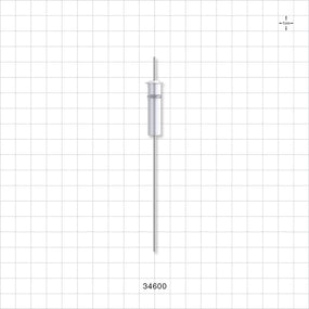 OneShot™ Cytiva Style Single-Use Filling Needle, Non-Barbed - 1 mm Needle ID; Fits 3/64 inch ID Tubing (0.047 inch, 1.19 mm) - 34600