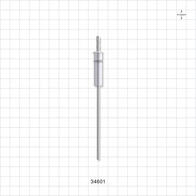 OneShot™ Cytiva Style Single-Use Filling Needle, Barbed - 2 mm Needle ID; Fits 1/8 inch ID Tubing (0.125 inch, 3.18 mm) - 34601
