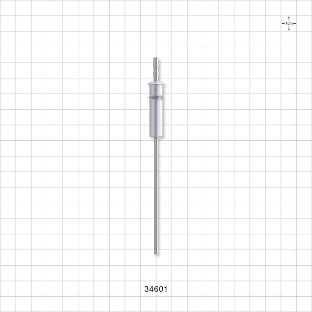 OneShot™ Cytiva Style Single-Use Filling Needle, Barbed - 2 mm Needle ID; Fits 1/8 inch ID Tubing (0.125 inch, 3.18 mm) - 34601