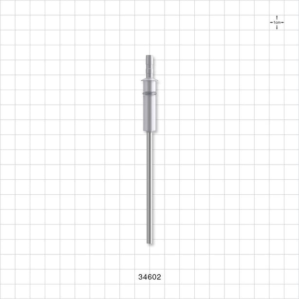 OneShot™ Cytiva Style Single-Use Filling Needle, Barbed - 3 mm Needle ID; Fits 1/8 inch ID Tubing (0.125 inch, 3.18 mm) - 34602