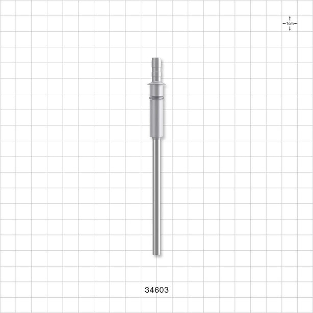 OneShot™ Cytiva Style Single-Use Filling Needle, Barbed - 4 mm Needle ID; Fits 3/16 inch ID Tubing (0.188 inch, 4.76 mm) - 34603
