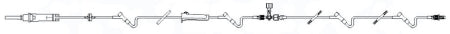 Baxter Primary IV Administration Set Continu-Flo® Gravity 2 Ports 10 Drops / mL Drip Rate Without Filter 89 Inch / 34 Inch Tubing - Case of 48 - 3C0062-CS