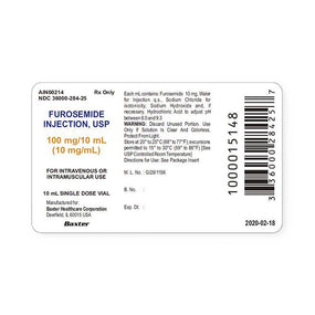 Baxter Healthcare Furosemide Injection 36000-0284-25 - 25.0 Each - MDL-36000-284-25