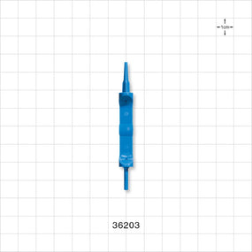 Guide Wire Advancer, Blue - 0.039 inch - 0.044 inch ID (1 mm - 1.12 mm); Fits 0.038 inch Guide Wires (0.97 mm) - 36203