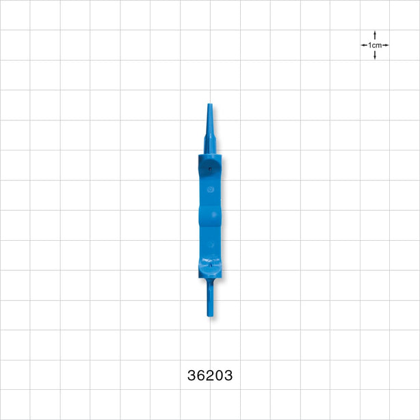 Guide Wire Advancer, Blue - 0.039 inch - 0.044 inch ID (1 mm - 1.12 mm); Fits 0.038 inch Guide Wires (0.97 mm) - 36203