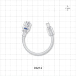 Bonded Non-Braided, High-Pressure Extension Line, Female Luer Lock to Rotating Male Luer Lock - 0.085 inch ID x 0.185 inch OD (2.2 mm x 4.7 mm); 6 inch (152.4 mm); 1000 psi - 36212