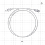Bonded High-Durometer Extension Line, Female Luer Lock to Male Luer Lock - 90A Durometer; 0.066 inch ID x 0.122 inch OD (1.7 mm x 3.1 mm); 36 inch (914.4 mm); 100 psi - 36214