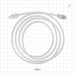 Bonded High-Durometer Extension Line, Female Luer Lock to Male Luer Lock - 90A Durometer; 0.066 inch ID x 0.122 inch OD (1.7 mm x 3.1 mm); 60 inch (1524 mm); 100 psi - 36215