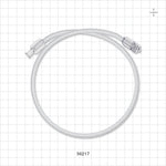 Bonded Non-Braided, High-Pressure Extension Line, Female Luer Lock to Male Luer Lock - 0.085 inch ID x 0.185 inch OD (2.2 mm x 4.7 mm); 20 inch (508 mm); 1000 psi - 36217