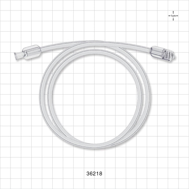 Bonded Non-Braided, High-Pressure Extension Line, Female Luer Lock to Male Luer Lock - 0.085 inch ID x 0.185 inch OD (2.2 mm x 4.7 mm); 30 inch (762 mm); 1000 psi - 36218