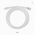 Bonded Non-Braided, High-Pressure Extension Line, Female Luer Lock to Rotating Male Luer Lock - 0.085 inch ID x 0.185 inch OD (2.2 mm x 4.7 mm); 48 inch (1219 mm); 1000 psi - 36221