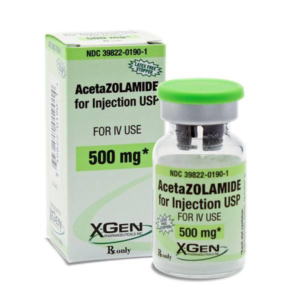 X-GEN PHARMACEUTICALS Acetazolamide Injection 39822-0190-01 1 Each-MDL-39822-0190-1