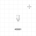 Threaded Connector, Female Luer Lock, Clear - 10-32 UNF - 40061