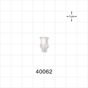 Threaded Connector, Female Luer Lock, Natural - 10-32 UNF - 40062