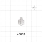 Threaded Connector, Male Luer Lock, Clear - 10-32 UNF - 40065