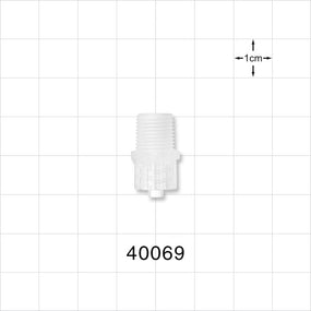 Threaded Connector, Male Luer Lock, Natural - 1/8