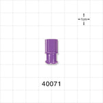 Female ENFit Connector, Purple - Fits 0.161 inch OD Tubing (4.09 mm) - 40071