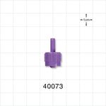 Male ENFit Connector, Purple - Fits 6 FR OD Tubing (0.079 inch, 2.01 mm) - 40073