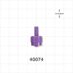 Male ENFit Connector, Purple - Fits 0.093 inch OD Tubing (2.36 mm) - 40074