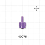 Male ENFit Connector, Purple - Fits 8 FR OD Tubing (0.106 inch, 2.69 mm) - 40075