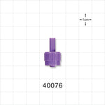 Male ENFit Connector, Purple - Fits 10 FR OD Tubing (0.13 inch, 3.3 mm) - 40076
