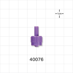 Male ENFit Connector, Purple - Fits 10 FR OD Tubing (0.13 inch, 3.3 mm) - 40076