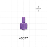 Male ENFitConnector, Purple - Fits 12 FR OD Tubing (0.157 inch, 3.99 mm) - 40077