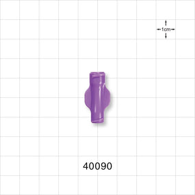 Female ENFit, Female Luer Lock Adapter, Purple -  - 40090